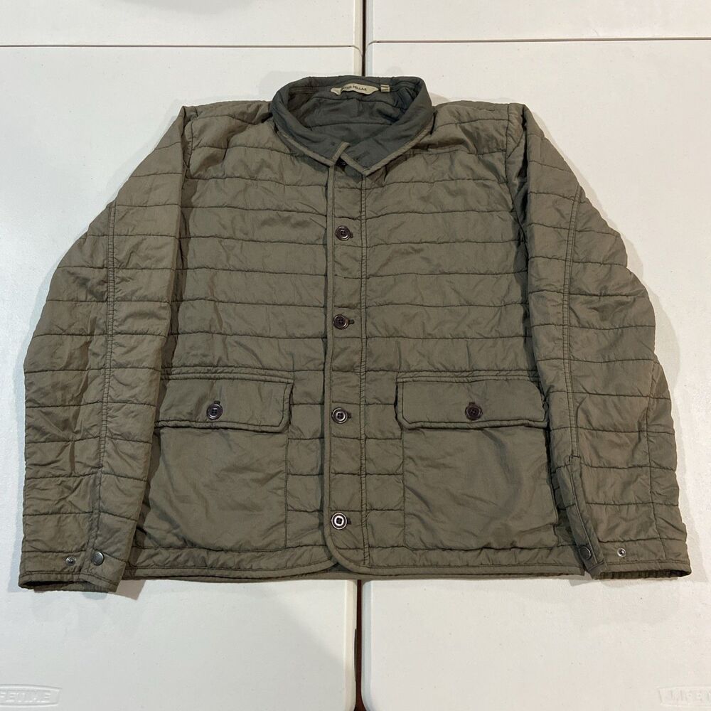 PETER MILLAR Greenwich Garment-Dyed Bomber Jacket in Juniper Green Outerwear